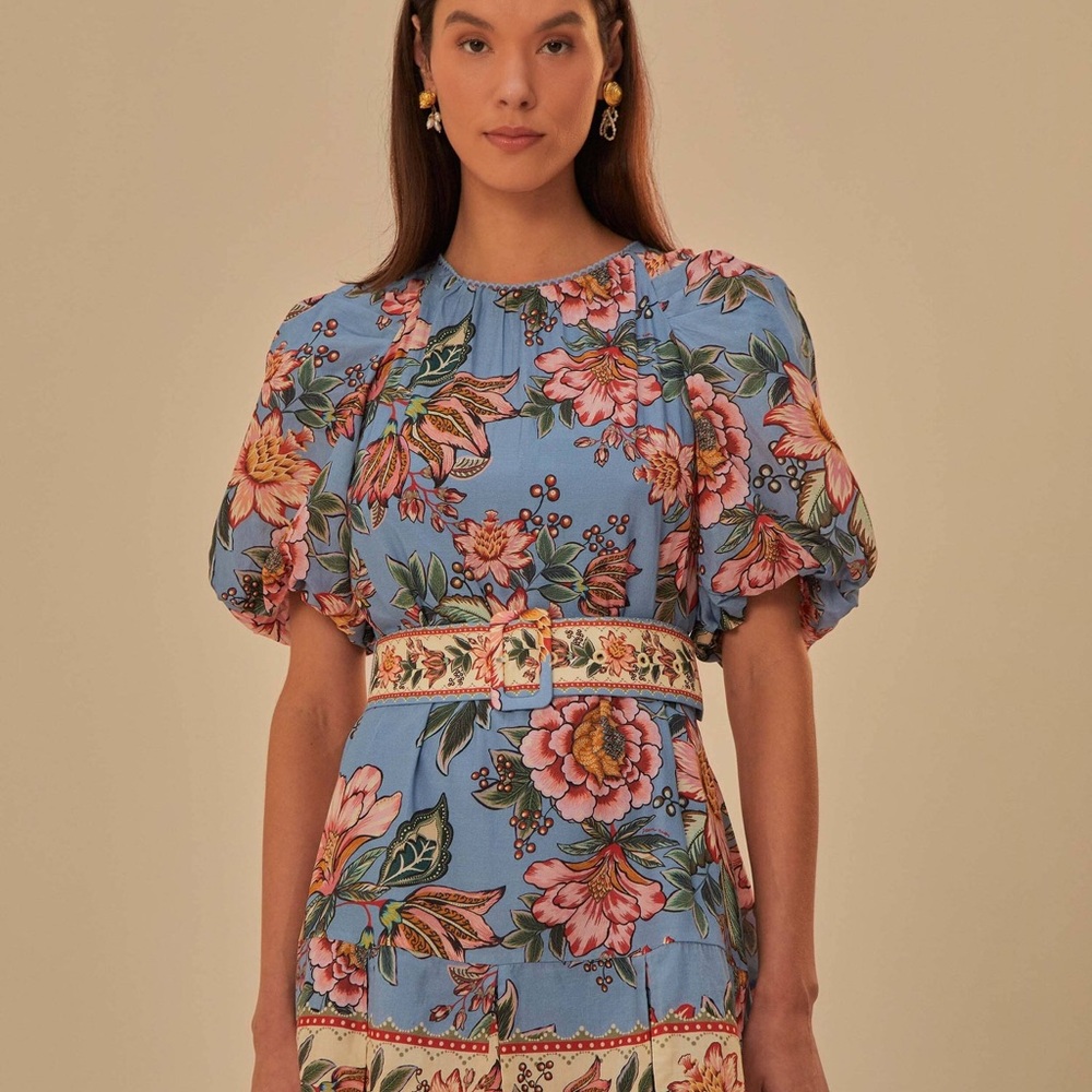 Floral Puff Sleeve Dress